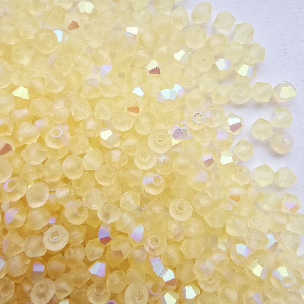 Gibigyongy.hu - PRECIOSA bicone gyöngy 3 mm Jonquil AB Matt