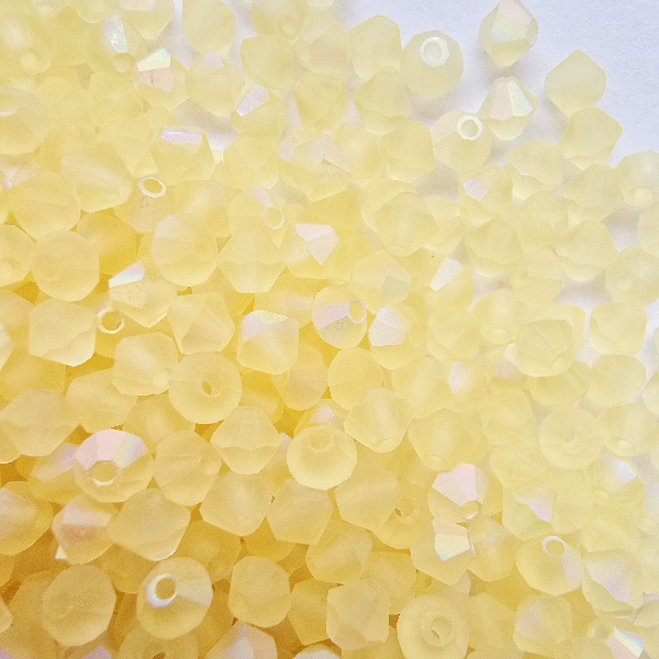 Gibigyongy.hu - PRECIOSA bicone gyöngy 4 mm Jonquil AB Matt