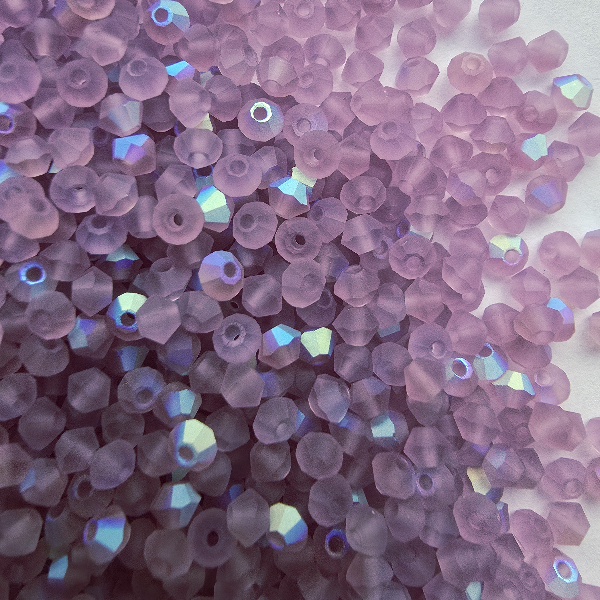 Gibigyongy.hu - PRECIOSA bicone gyöngy 3 mm Light Ametyst AB Matt