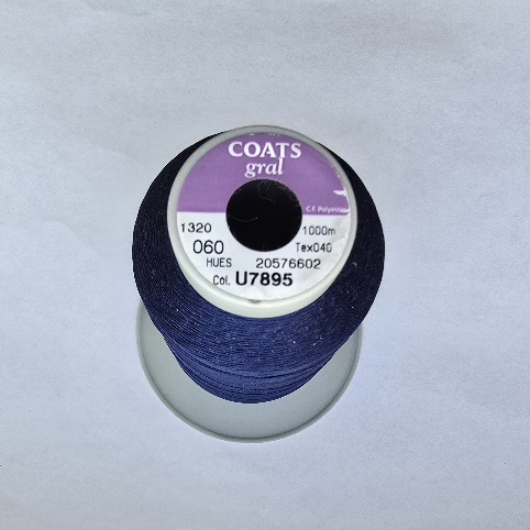 Gibigyongy.hu - Bőrvarró cérna GRAL 60-as sötétkék U7895 1000 m