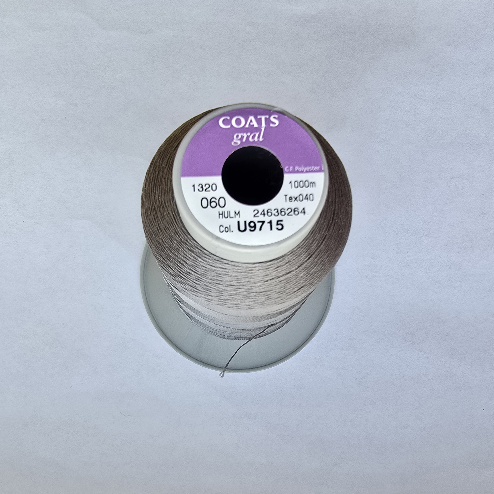 Gibigyongy.hu - Bőrvarró cérna GRAL 60-as szürke U9715 1000 m