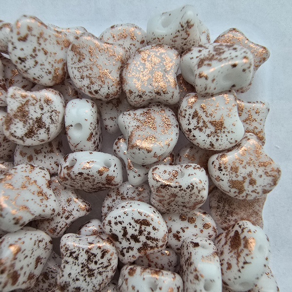 Gibigyongy.hu - Ginko 7,5x7,5 mm 94412WH Copper Splash - White