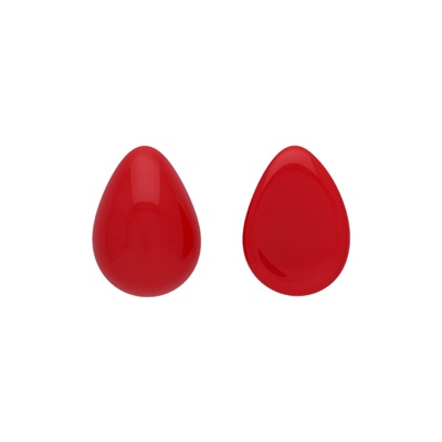 Gibigyongy.hu - Kaboson üveg Pear 18x13 mm 93210 Dark Opaque Red