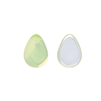 Gibigyongy.hu - Kaboson üveg Pear 18x13 mm SF81000 Milky Jounkuil - Silvet Folied