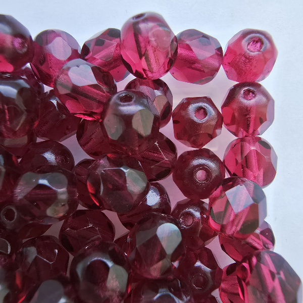 Gibigyongy.hu - Cseh Csiszolt 6 mm 70350 Fuchsia
