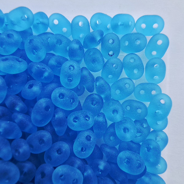 Gibigyongy.hu - SuperDuo 2,5x5 mm M60020 Matte - Aquamarine