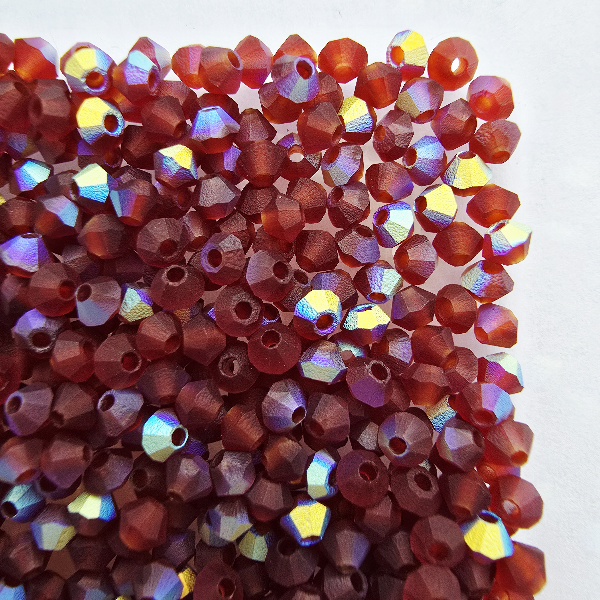 PRECIOSA bicone gyöngy 3 mm Vivid Siam AB Matt