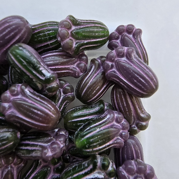 Gibigyongy.hu - Tulip Bud 12x8 mm X3185-54321 Purple/green/pink