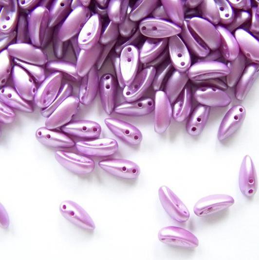 Chilli bead 4x11 mm Pearl Pastels Violet 02010-25012