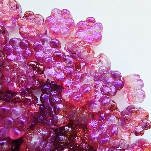 Préselt Virág 4x8 mm 48814CR Space Color Pink/Violet