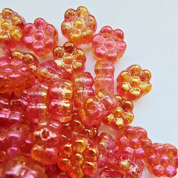 Gibigyongy.hu - Préselt Virág 4x8 mm 48816CR Space Color Fuchsia/Lt. Topaz