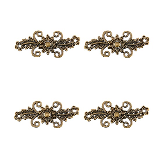 Gibigyongy.hu - Díszes filigrán kapocs 48x20 mm antik bronz SK8-2